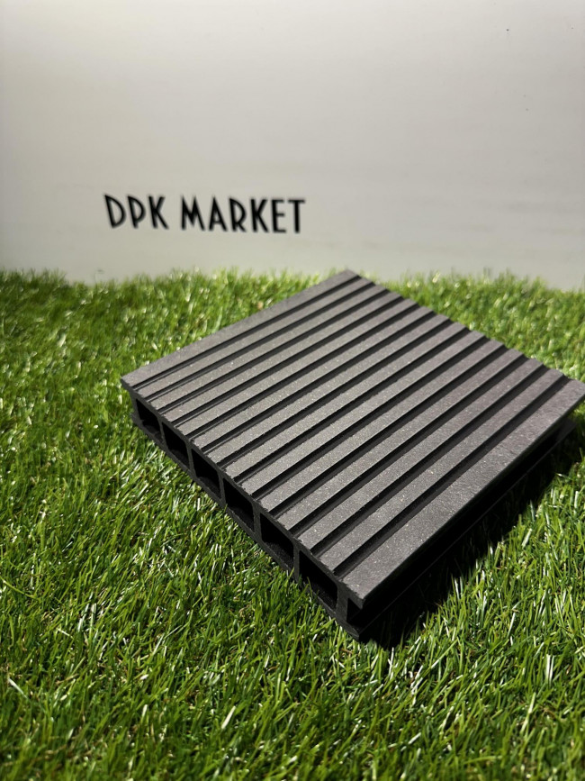 Террасная доска из ДПК Polywood Duo 3-D Серый  Террасная доска из ДПК Polywood Duo 3-D Серый